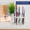U.S. Art Supply Plastic Artist Round 50 Hole Paint Brush Holder and Organizer - Rack Holds Paintbrushes, Makeup Cosmetic Brushes, Pencils Pens Markers